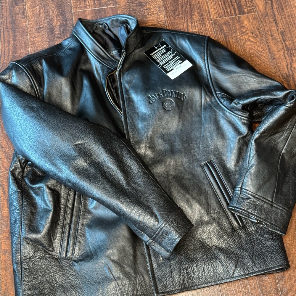 Jack Daniel's Black Leather Jacket